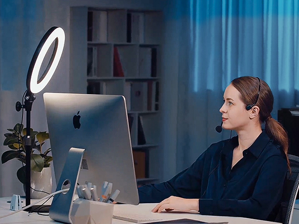 ring light stand selfie tripod photography lighting phone video recording laptop portable overhead