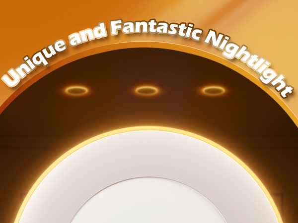 recessed light with night light