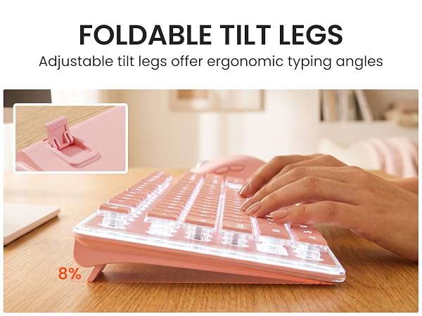 pink keyboard and mouse wireless