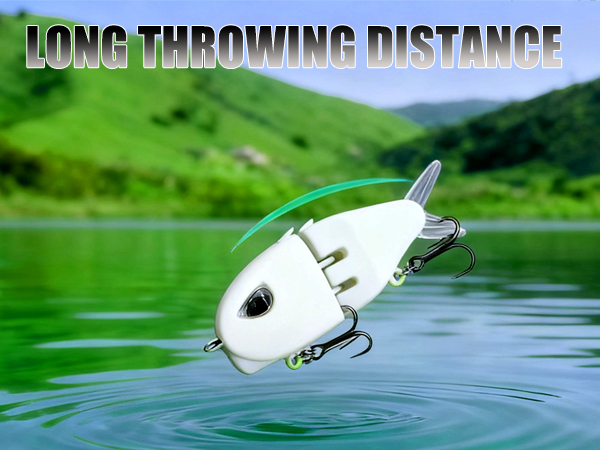 2Pcs Mini Glide Bait for Bass Fishing