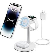 FutureCharger 3 in 1 Magnetic Wireless Charging Station for Multiple Apple Devices, Wireless Char...