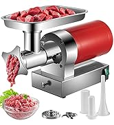VEVOR, 661 Lbs/Hour800 W Machine, 1.5 HP Electric Mincer with 2 Grinding Plates, Sausage Kit Set ...