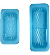 Vezyturly Colander Extendable Over the Sink,Wash Vegetables Fruits Strainer Basket,Food Drainer C...