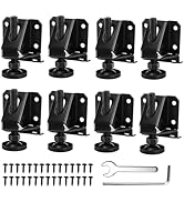 Mezchi 8 Pack Heavy Duty Leveling Feet, Adjustable Furniture Leg Leveler with Screws, Lock Nuts a...