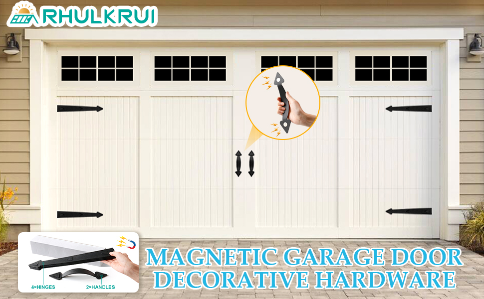 magnetic garage door decorative hardware