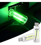 2PCS USB Lights for Car, Touch Dimmable Retro Car Lamp Interior LED Ambient Lighting, Portable Mi...