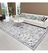 SALLOUS Vinyl Mat, 6x4ft Area Rug for Living Room, Non-Slip Waterproof Floor Mat for Bedroom, Was...