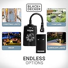 Outdoor Wireless Remote Control Outlets 
