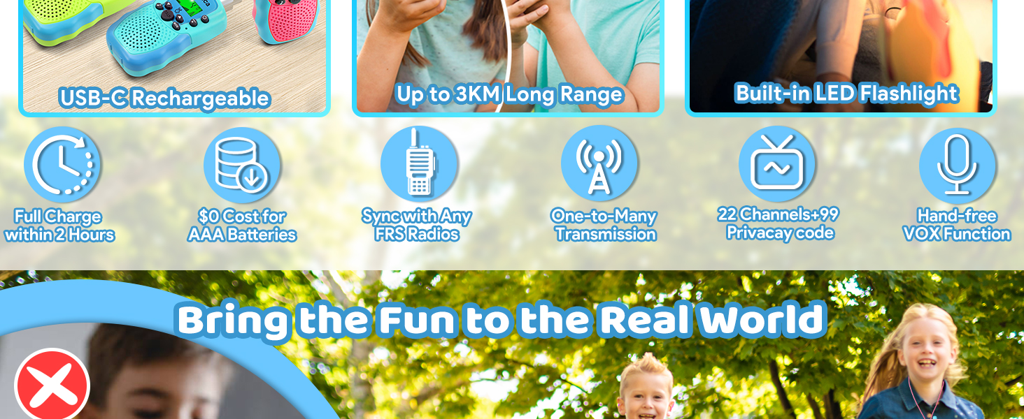 walkie talkies rechargeable