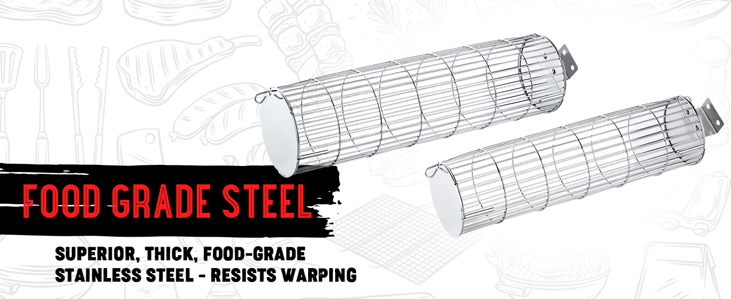 BBQ Net Rack for Fish, Shrimp, Vegetables, Barbeque Griller Cooking Accessories veggie