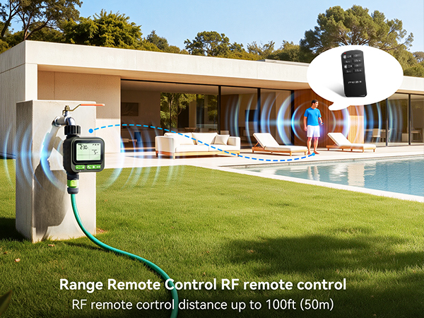 Sprinkler Timer with 3 Individual Programs, Brass Inlet Water Timer for Garden Hose