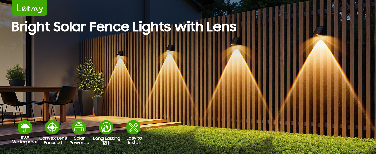 solar lights for fence