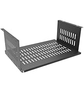 JINGCHENGMEI Under Desk Computer Mount for Small Form Factor SFF Computers and PCs, W 17.3" x H 6...