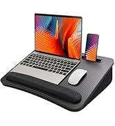 HUANUO Lap Laptop Desk - Portable Lap Desk with Cushion, Fits up to 17 inch Laptop, with Anti-Sli...