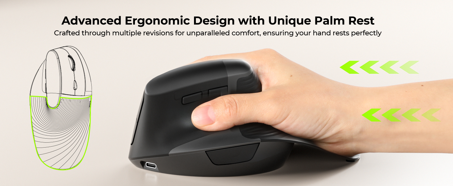 ergonomic vertical mouse rechargeable ergo mouse vertical mice wireless