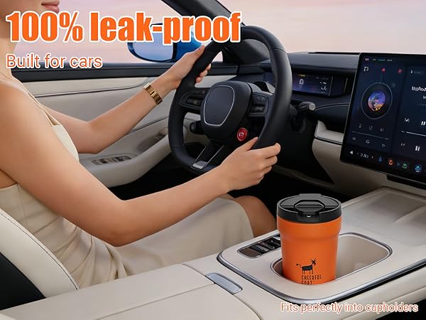 Coffee Mug Ceramic Inner Liner Coffee Cup Travel Thermal Tumbler 350ml