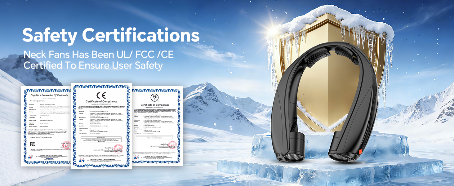 neck fans that blow cold air rechargeable