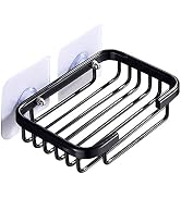 Bathroom Soap Holder,Aluminium Adhesive Shower Soap Dish Sponge Holder for Bathroom Washstand and...
