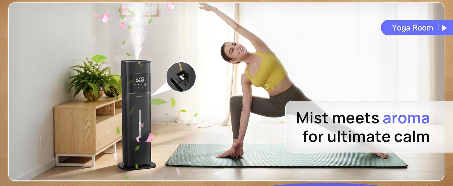 humidifier with essential oil diffuser