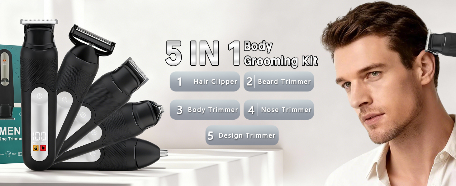 5 in 1 body grooming kit