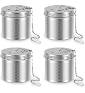 THDUJAYJAY 4 Pack Large Tea Ball Infuser for Loose Leaf Tea &amp; Spice Ball for Cooking,304 Stainles...