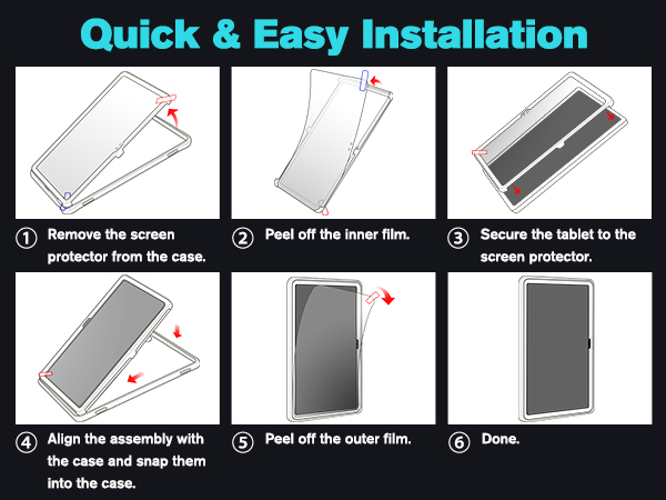 All new hd fire 10 2023 13 gen screen protector keyboard leather slim cover accessories