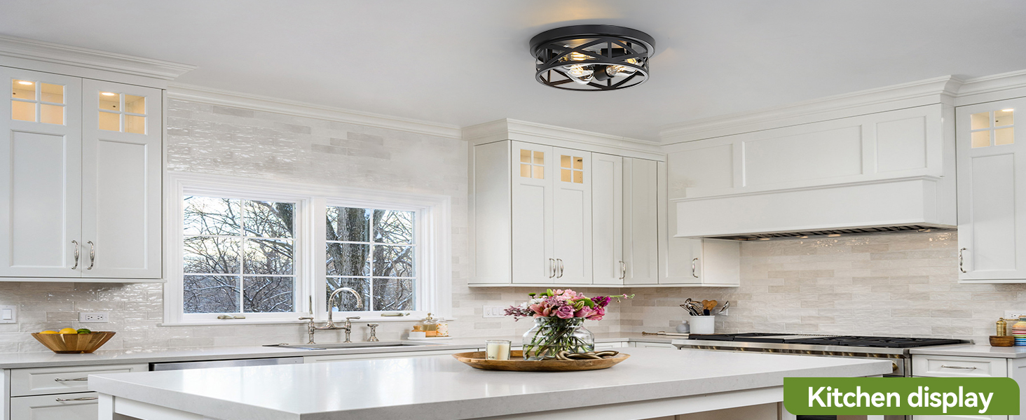 Black Flush Mount Ceiling Light Fixtures