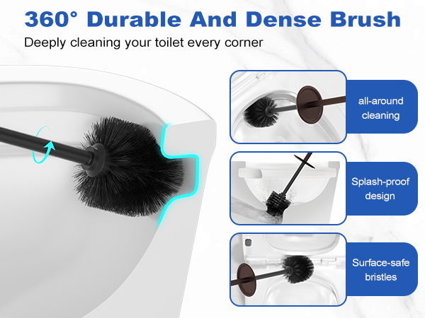 Bronze Toilet Brush and Holder
