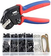 HKS Open Barrel Crimping Tool with 590PCS JST-SM Connectors Kit - 24-16 AWG (0.25-1.5mm²) Labor-s...