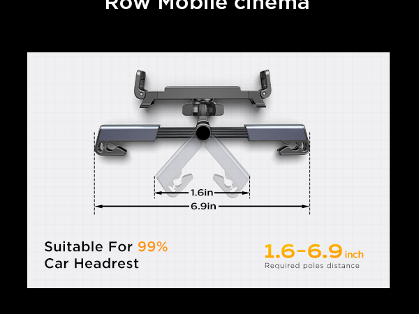 universal universal car support bracket for the universal car headboard