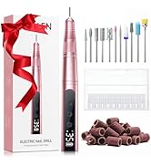 Gellen Professional Electric Nail File, 11 in 1 Nail Drill Kit, Cordless Rechargeable Pedicure Ma...