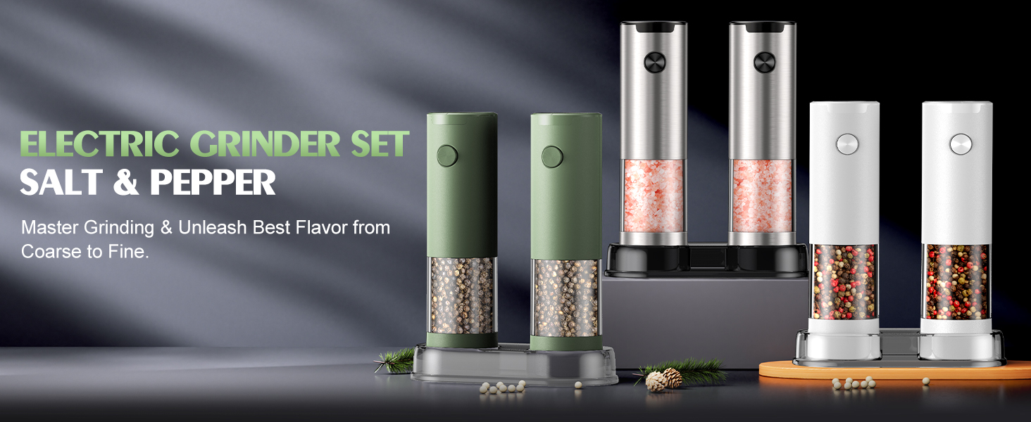 salt and pepper grinder set
