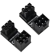 WLGQ ATX 6pin Standard Reverse Type GPU Power Adapter, ATX Female to Male 180 Degree Angled Adapt...