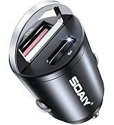 Car Charger USB C, PD 30W &amp; QC 30W Fast Charging Car Charger Adapter [Ultra-Mini, Flush Fit, All ...