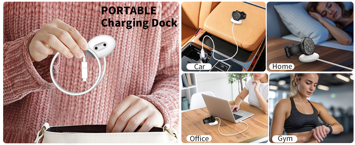 Charger for Pixel Watch 4 - Replacement Charging Dock Cable for Google Pixel Watch 4 41mm 45mm