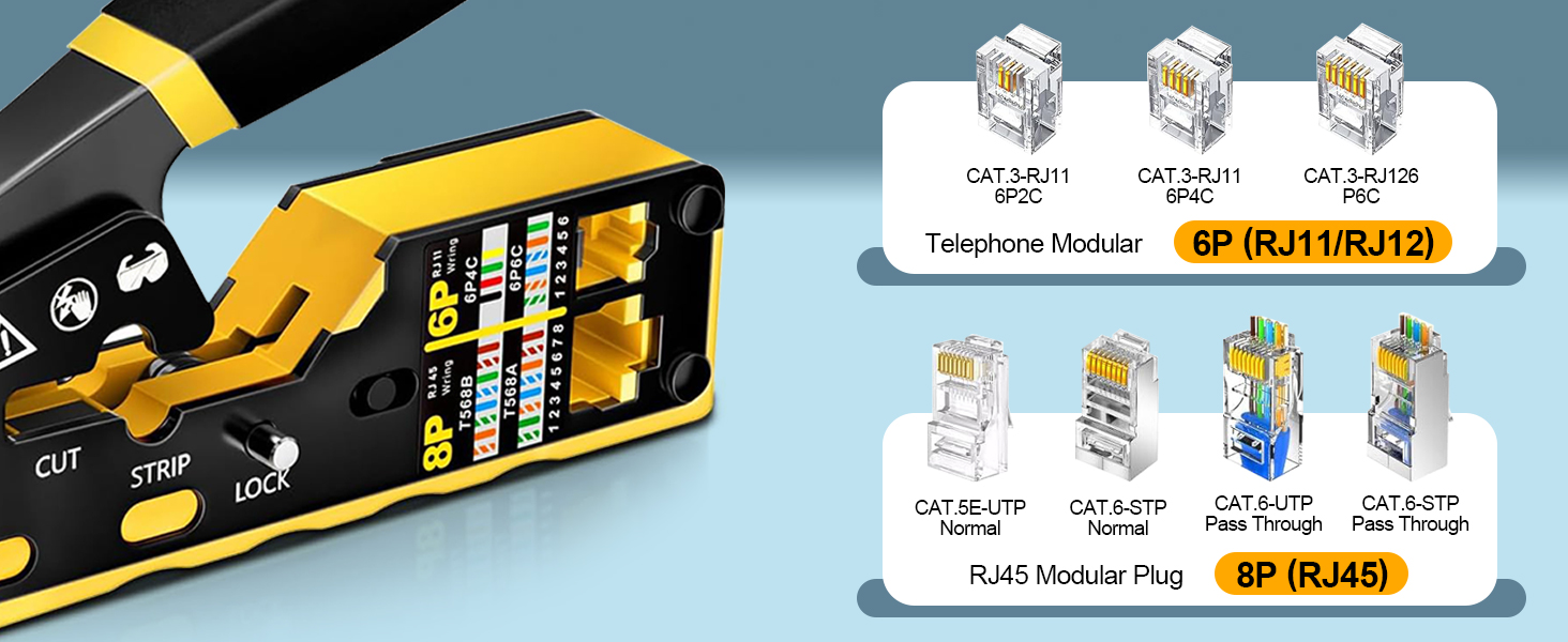 rj45 crimper tool kit