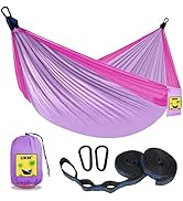 SZHLUX Kids Hammock - Kids Camping Gear, Camping Accessories with 2 Tree Straps and Carabiners fo...
