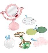 Fisher-Price Baby Toys Mini Me Moments Self-Care Sensory Set 6-Piece Rattle &amp; Teether Activities ...