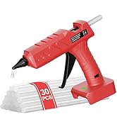 Cordless Hot Glue Gun for Milwaukee 18V Battery, 60W Full Size Heavy Duty Glue Gun, Handheld Hot ...