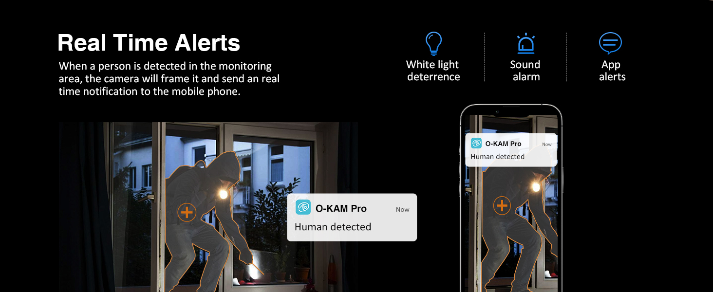 EVERSECU Smoke &amp; Gas Detection Home Security Camera with Sound Alarm 