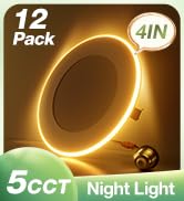 recessed lighting with night light