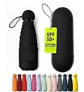 Baraida Mini Umbrella: Compact, Lightweight &amp; Portable 3-in-1 Travel Umbrella for Sun and Rain - ...