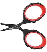 Booms Fishing S05 Fishing Scissors for Braided Line, 4" Fishing Serrated Shears, Fishing Line Cut...