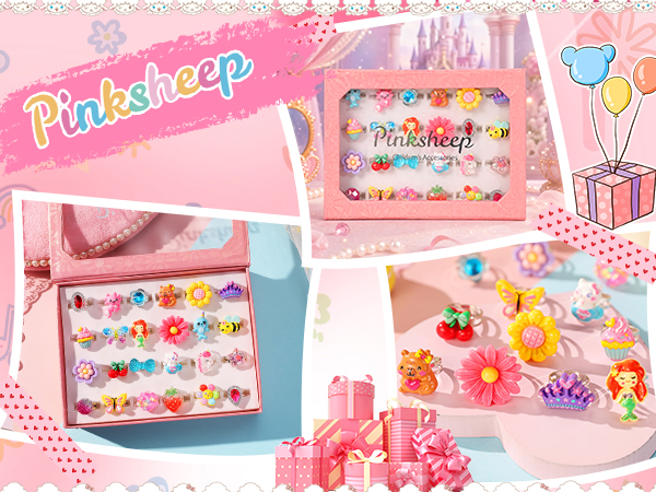 girl pretend play jewelry ring dress up accessories