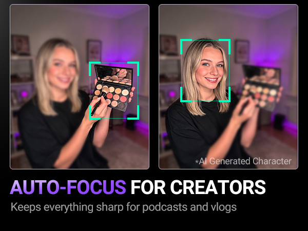 Auto-focus webcam
