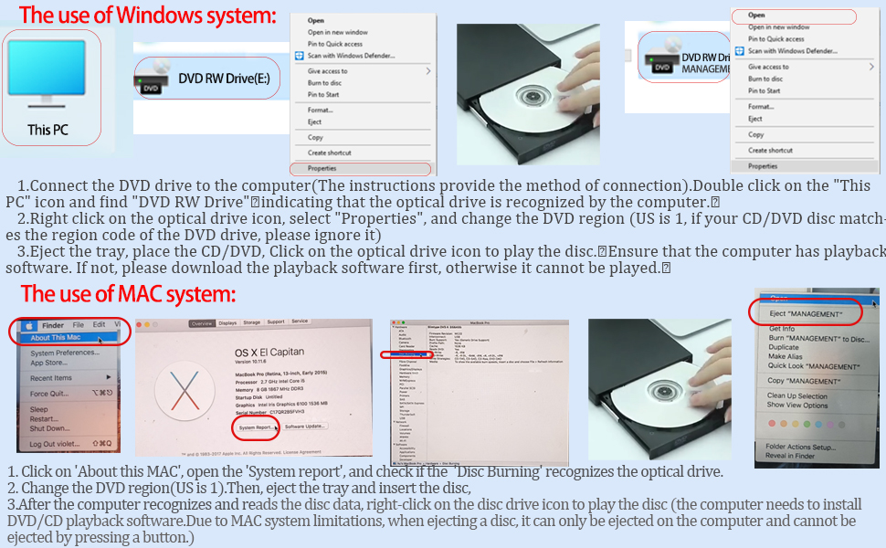 DVD playerfor laptops