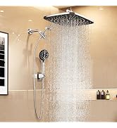 Veken 14" Wide Rain Shower Head with Handheld, High Pressure Handheld Shower with Multi Spray Mod...
