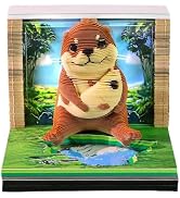 3D Time Piece Calendar, 2027 Desk Calendar With LED Light, 3d Tree Memo Pad Creative Desk Calenda...