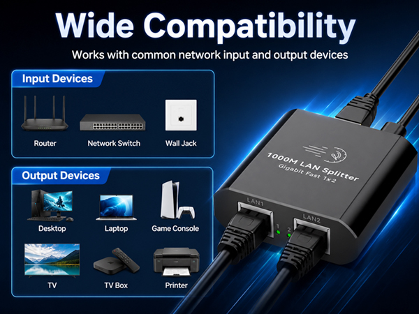 gigabit ethernet splitter