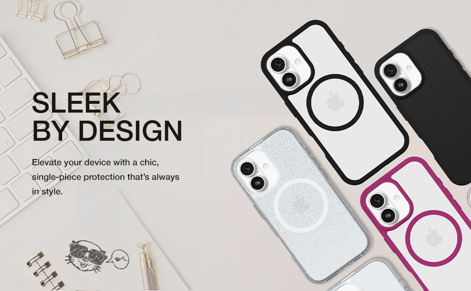 Sleek by design. Elevate your device with a chic, single-piece protection that&amp;#39;s always in style.